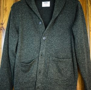 Old Navy fleece cardigan. Green, Size M.